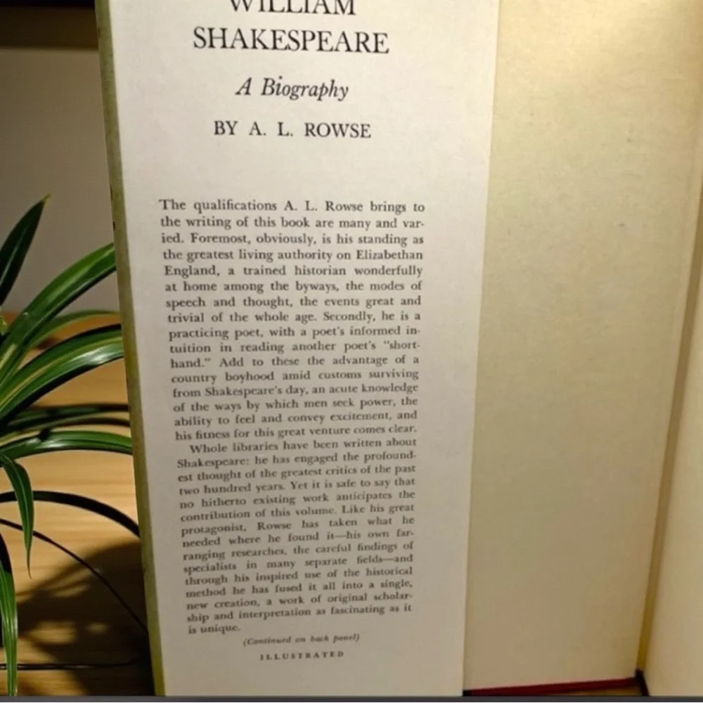 Vintage 1963 William Shakespeare: A Biography | First Edition Hardcover